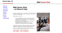 Desktop Screenshot of bk-senior.dk