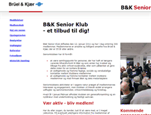 Tablet Screenshot of bk-senior.dk
